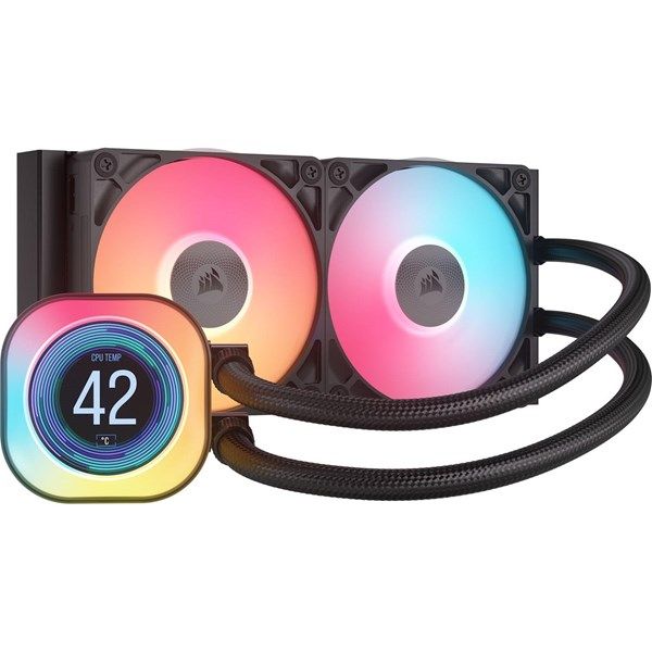 CORSAIR 240MM TITAN 240RX LCD CW-9061022-WW AM5-1851P  RGB SIVI SOĞUTMALI İŞLEMCİ FANI #1