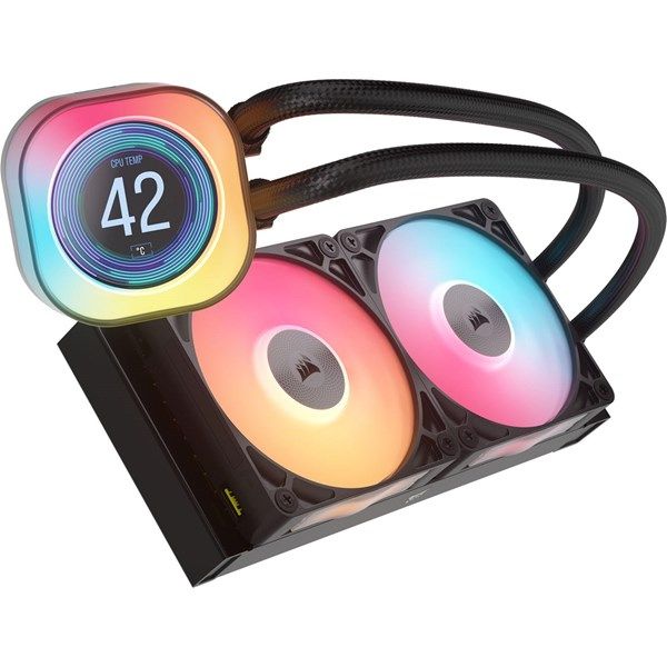 CORSAIR 240MM TITAN 240RX LCD CW-9061022-WW AM5-1851P  RGB SIVI SOĞUTMALI İŞLEMCİ FANI #2
