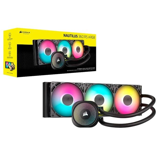 CORSAIR 360MM NAUTILUS 360 RS CW-9060093-WW AM5-1851P RGB SIVI SOĞUTMALI İŞLEMCİ FANI #2