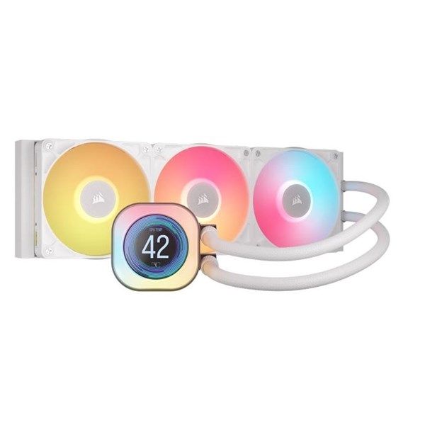 CORSAIR 360MM TITAN 360RX LCD CW-9061026-WW AM5-1851P  RGB SIVI SOĞUTMALI İŞLEMCİ FANI BEYAZ #1