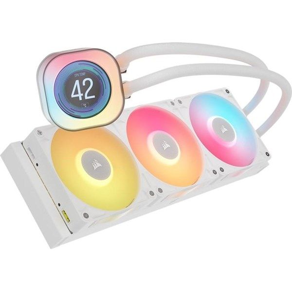 CORSAIR 360MM TITAN 360RX LCD CW-9061026-WW AM5-1851P  RGB SIVI SOĞUTMALI İŞLEMCİ FANI BEYAZ #3