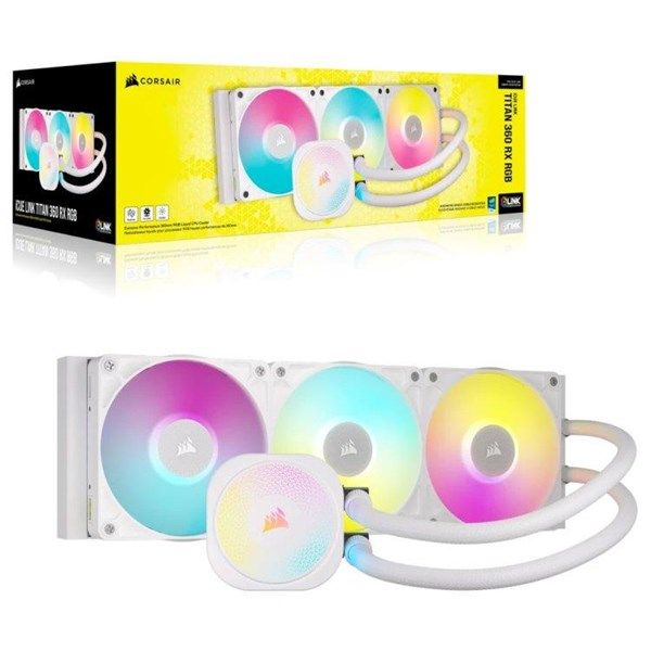 CORSAIR 360MM TITAN 360RX LCD CW-9061021-WW AM5-1851P  RGB SIVI SOĞUTMALI İŞLEMCİ FANI BEYAZ #4