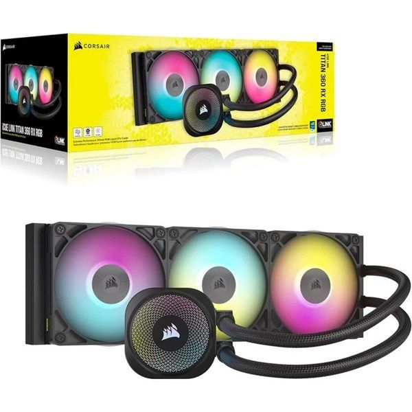 CORSAIR 360MM TITAN 360RX CW-9061018-WW AM5-1851P RGB SIVI SOĞUTMALI İŞLEMCİ FANI #1
