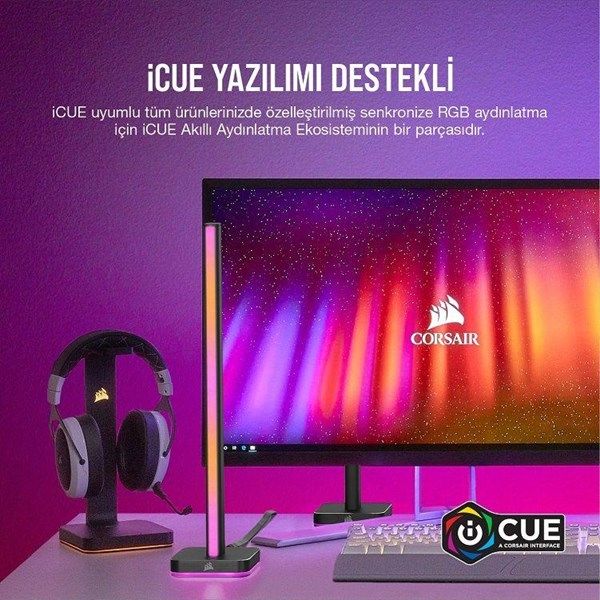CORSAIR Cd-9010002-Eu iCUE LT100 Smart Lighting Towers Başlangıç Kiti #2