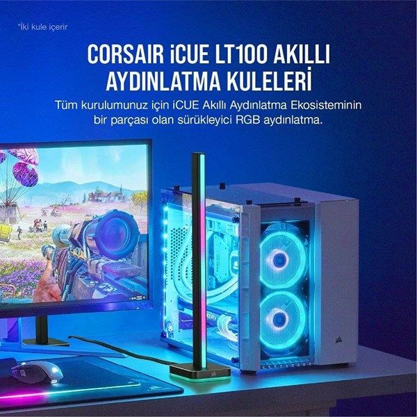 CORSAIR Cd-9010002-Eu iCUE LT100 Smart Lighting Towers Başlangıç Kiti #3