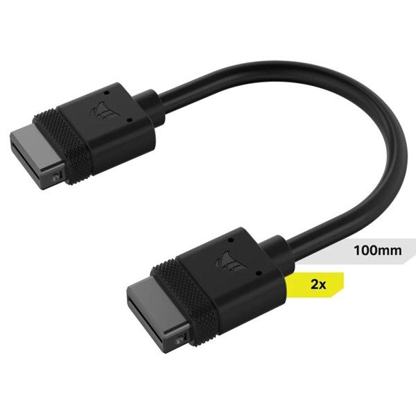 CORSAIR Cl-9011121-Ww iCUE LINK Kablosu, 2x 100mm Düz konnektörlü #1