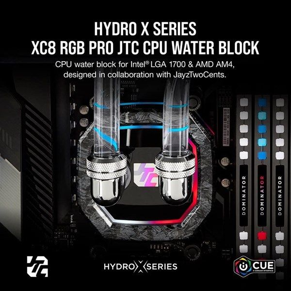 CORSAIR CX-9010020-Ww Hydro X Serisi XC8 RGB PRO CPU Su Bloğu JayzTwoCents Sürümü (1700/1200/AM4) #2