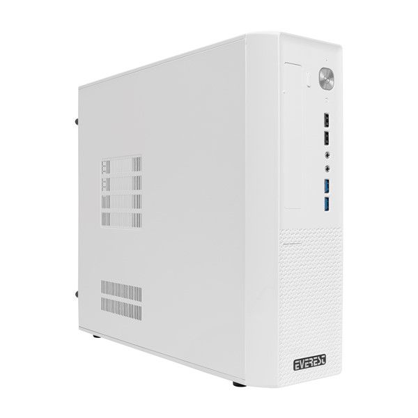EVEREST 200W TFX01 Beyaz Slim Mini ITX Kasa #1