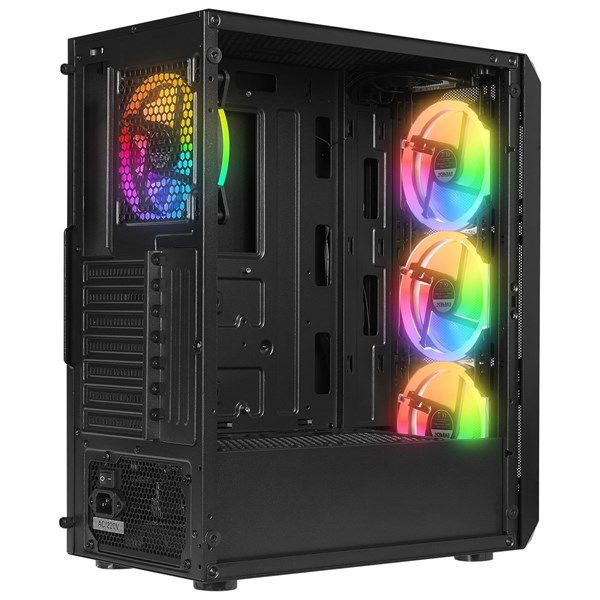 EVEREST 600W X-RACER Gaming Mid-Tower PC Kasası 4X-FANLI #4