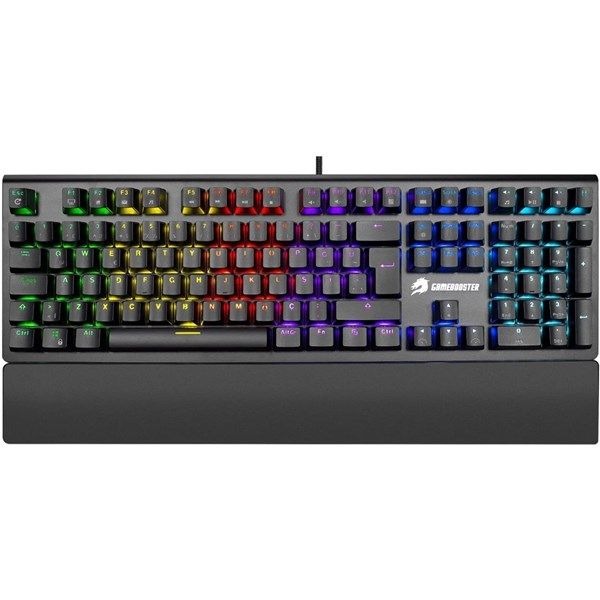 GameBooster G908 Bolt Rainbow Aydınlatmalı Red Switch Mekanik Bileklikli Oyun Klavyesi #1