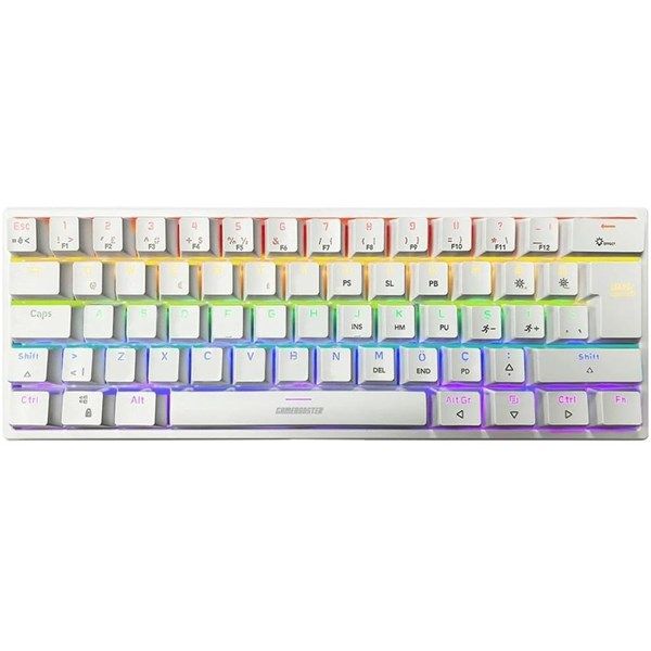 GameBooster GB-G11 GHOST Rainbow Aydınlatmalı Beyaz Mekanik Klavye #1
