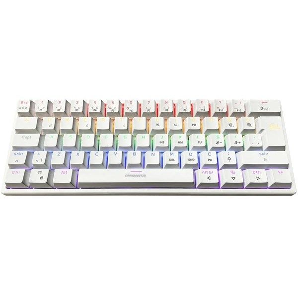 GameBooster GB-G11 GHOST Rainbow Aydınlatmalı Beyaz Mekanik Klavye #2