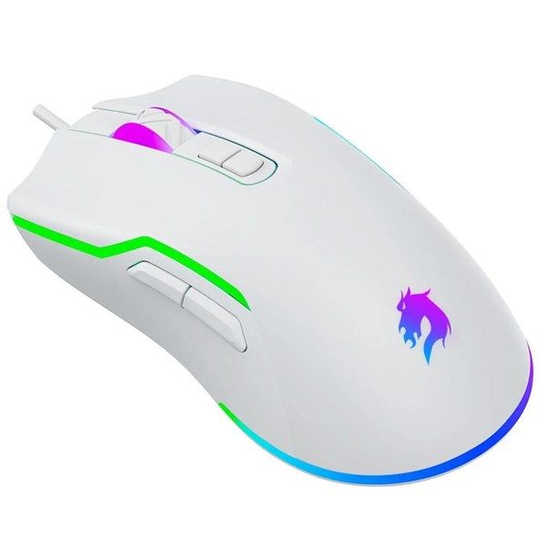 GameBooster M18 Inferno 2.4ghz RGB Aydınlatmalı Beyaz Profesyonel Gaming Mouse #2