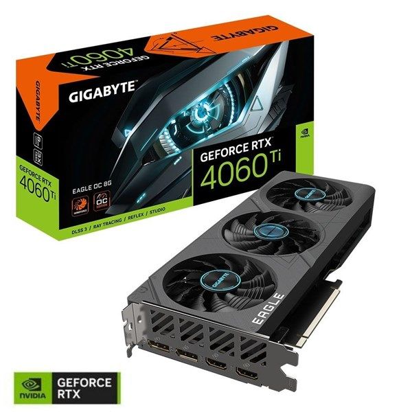 GIGABYTE 8GB RTX4060TI EAGLE GV-N406TEAGLE OC-8GD 128bit HDMI-DP PCIE 4.0 #1