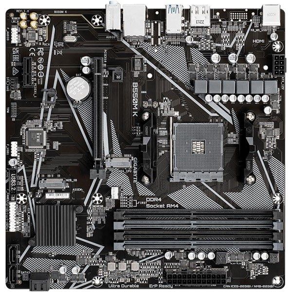 GIGABYTE B550M-K DDR4 HDMI-DP PCIE 4.0 AM4 mATX #4