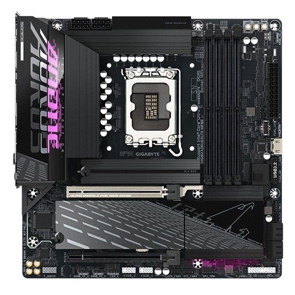 GIGABYTE B860M AORUS ELITE WIFI6E DDR5 HDMI-DP TYPEC PCIE 5.0 1851P mATX #2