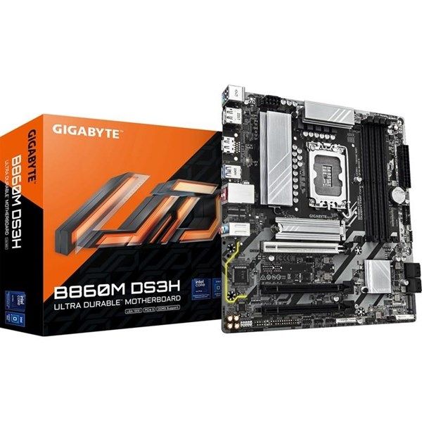 GIGABYTE B860M DS3H WIFI6E DDR5 HDMI-DP TYPE-C PCIE 5.0 1851P mATX #1