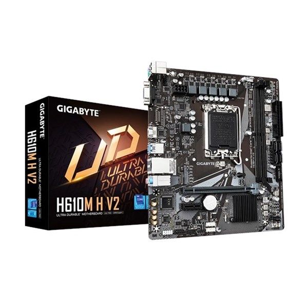 GIGABYTE H610M H v2 DDR5 HDMI PCIe 16X v4.0 1700p mATX #1