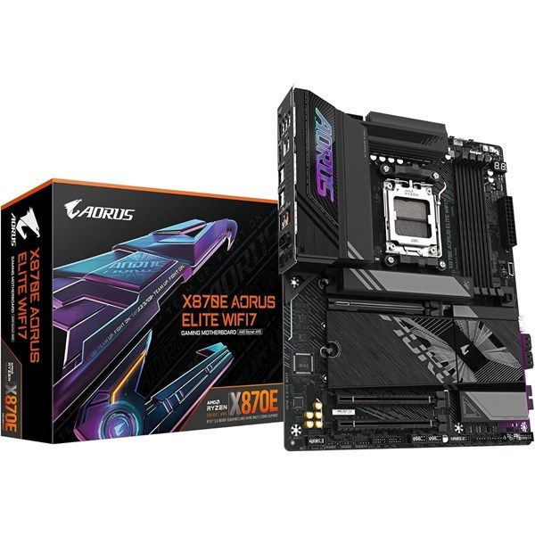 GIGABYTE X870 AORUS ELITE WIFI-7 DDR5 HDMI DP PCIe 16X v5.0 AM5 ATX #1