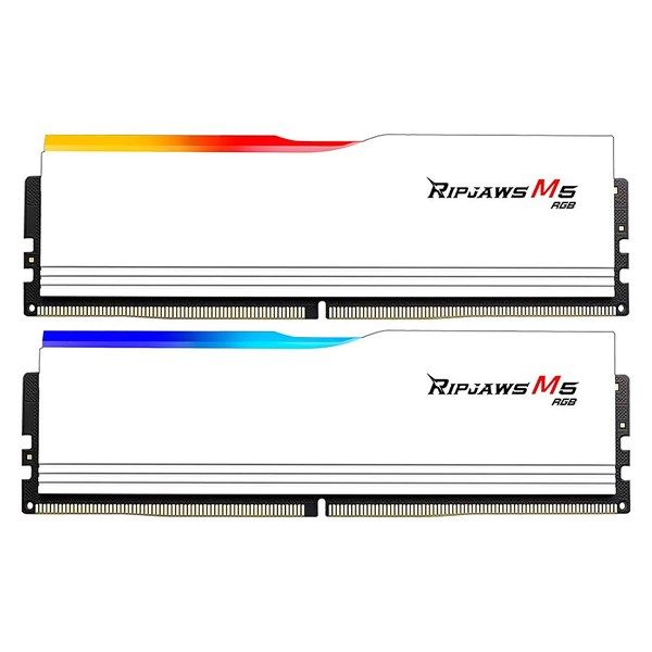 GSKILL 32GB (2X 16GB) DDR5 6000Mhz CL36 RGB DUAL KIT PC RAM RIPJAWS M5 F5-6000J3636F16GX2-RM5RW BEYAZ #1