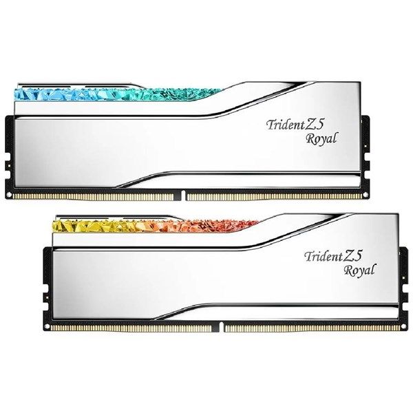 GSKILL 32GB (2X 16GB) DDR5 6400MHZ CL32 RGB DUAL KIT PC RAM TZ5 ROYAL SILVER F5-6400J3239G16GX2-TR5S #1