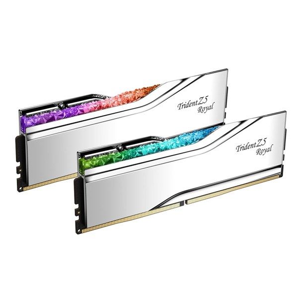 GSKILL 32GB (2X 16GB) DDR5 7200MHZ CL34 RGB DUAL KIT PC RAM TZ5 ROYAL SILVER F5-7200J3445G16GX2-TR5S #1