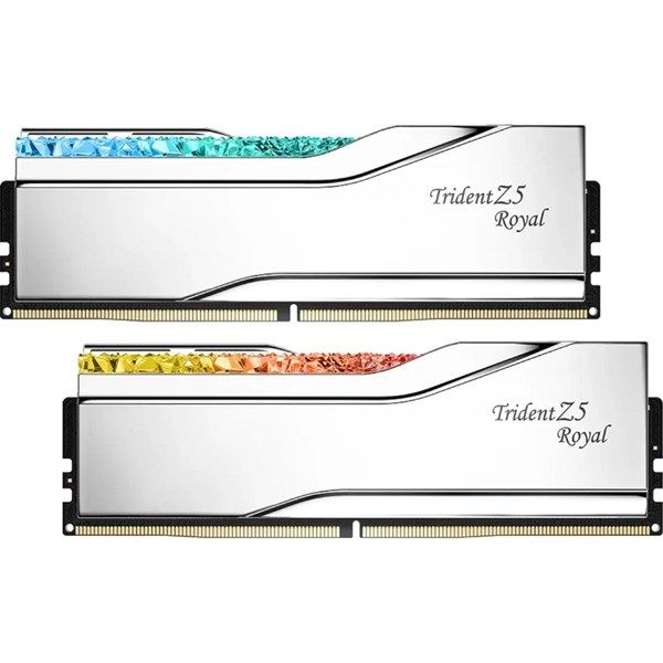 GSKILL 48GB (2X 24GB) DDR5 8200MHZ CL40 RGB DUAL KIT PC RAM TRIDENT Z5 ROYAL SILVER F5-8200J4052F24GX2-TR5S #1