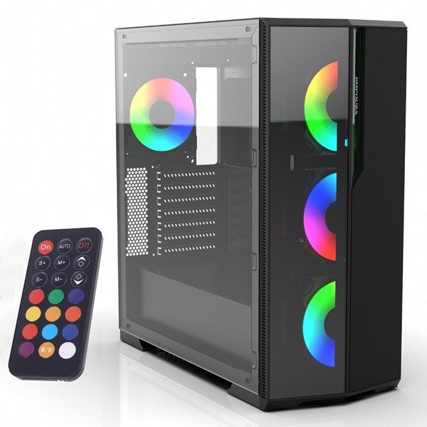 INCA EMG-17XN Gaming Mid-Tower PC Kasası ARGB Kontrolcü #1