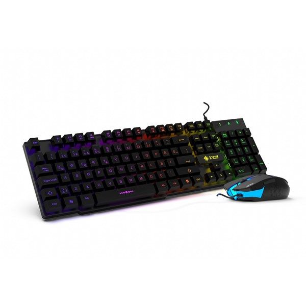 INCA IKG-448 USB Q Trk RGB Led Aydınlatmalı Mekanik Hisli Siyah Gaming Klavye - Mouse Set #3