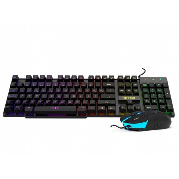 INCA IKG-448 USB Q Trk RGB Led Aydınlatmalı Mekanik Hisli Siyah Gaming Klavye - Mouse Set #4