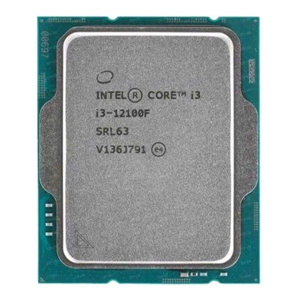 INTEL CORE i3 12100F 17MB 4çekirdekli VGA YOK 1700p 58w Kutusuz+Fansız #1
