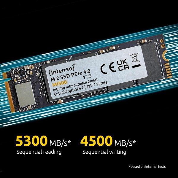 INTENSO 2TB MI500 3836470 5300- 4500MB/s M2 NVME GEN4 Disk #3