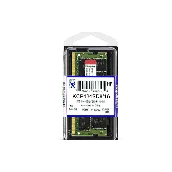 KINGSTON 16GB DDR4 2400MHZ CL17 NOTEBOOK RAM VALUE KCP424SD8/16 #1