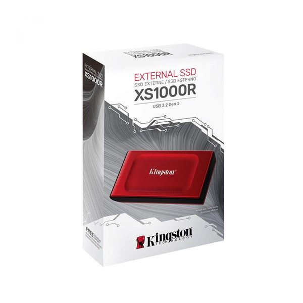 KINGSTON 1TB XS1000 SXS1000R/1000G USB 3.2 HARİCİ SSD DİSK KIRMIZI #1