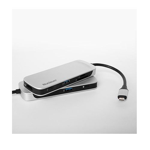 KINGSTON Nucleum HUBC1-SR-EN 7port USB 3.1,Type-C,HDMI Kart Okuyucu Gümüş USB Çoklayıcı Hub #4