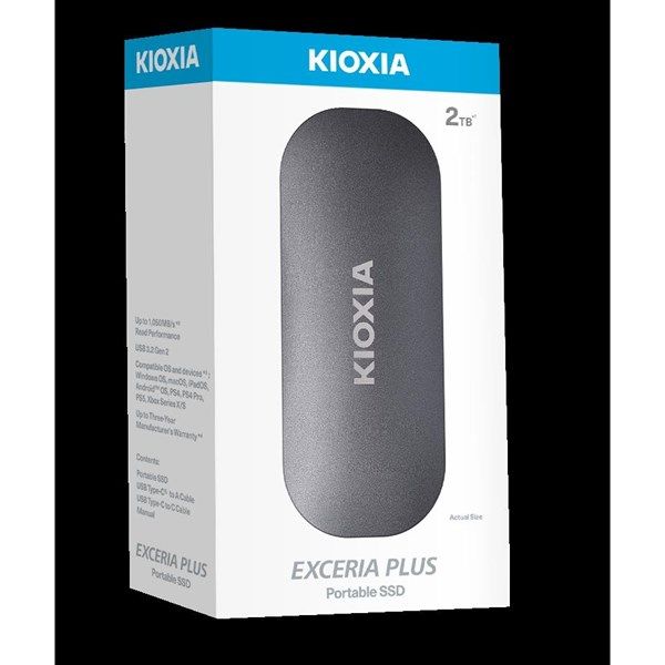 KIOXIA 2TB EXCERIA PLUS BK-LXD10S002TG8 SSD HARİCİ DİSK #3