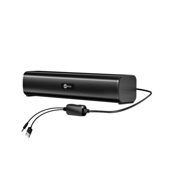 LENOVO LECOO DS107 Stereo USB AUX Siyah 6w RMS Soundbar Speaker #3