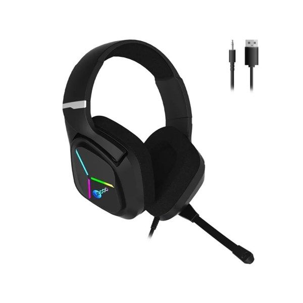 LENOVO LECOO HT406 Stereo USB 3.5mm Jack RGB Led Aydınlatma Siyah Gaming Mikrofonlu Kulaklık #1