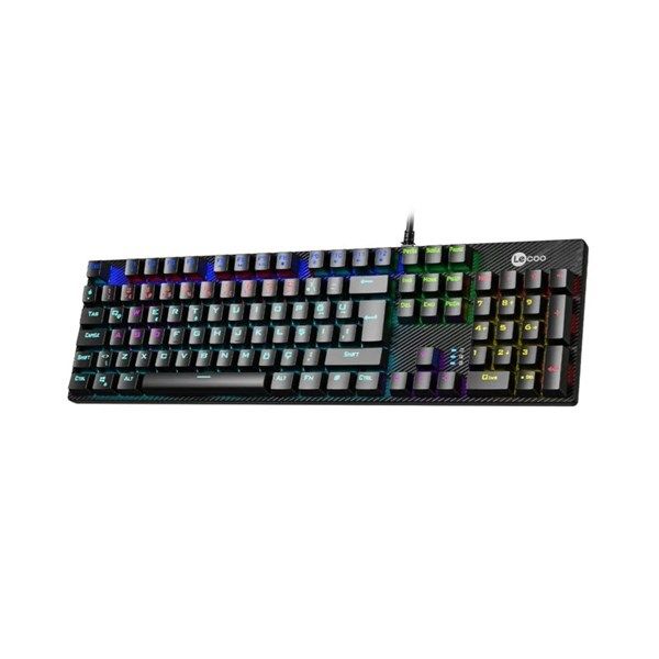 LENOVO LECOO KG1101 USB Q Trk RGB Led Aydınlatmalı Mekanik Siyah Gaming Klavye #4