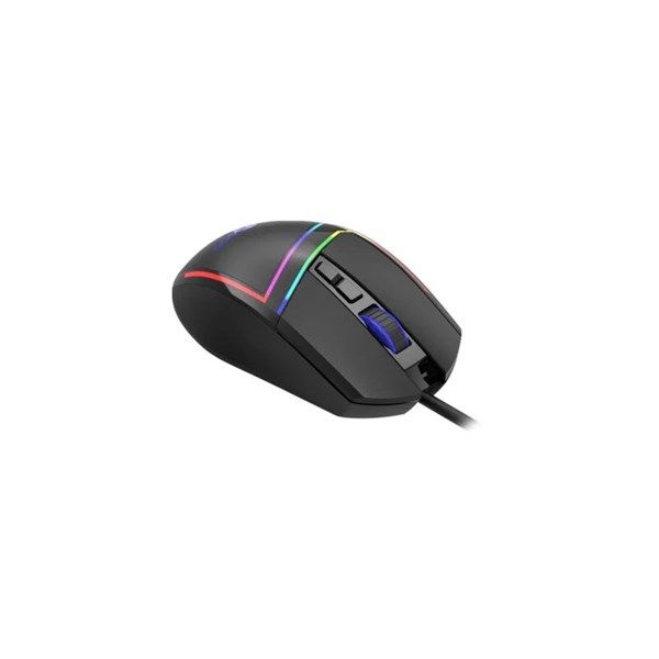 LENOVO LECOO MS106 USB RGB Led Aydınlatmalı 3200dpi Gaming Optic Siyah Mouse #3