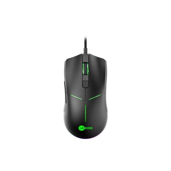 LENOVO LECOO MS109 USB RGB Led Aydınlatmalı 6400dpi Gaming Optic Siyah Mouse #1