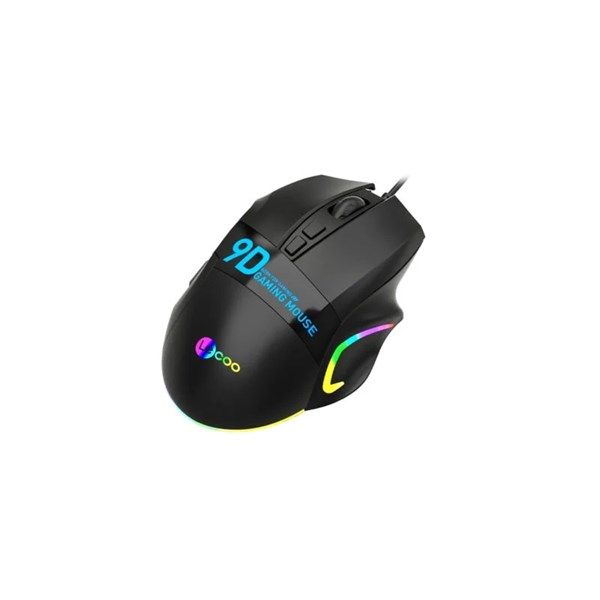 LENOVO LECOO MS130 USB RGB Led Aydınlatmalı 7200dpi Gaming Optic Siyah Mouse #2