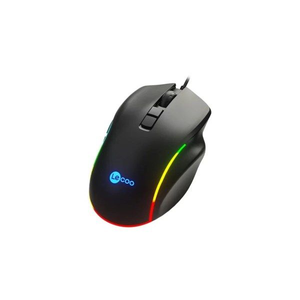 LENOVO LECOO MS140 USB RGB Led Aydınlatmalı 6400dpi Gaming Optic Siyah Mouse #3