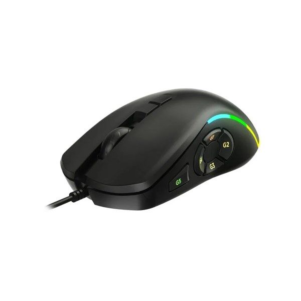 LENOVO LECOO MS140 USB RGB Led Aydınlatmalı 6400dpi Gaming Optic Siyah Mouse #4