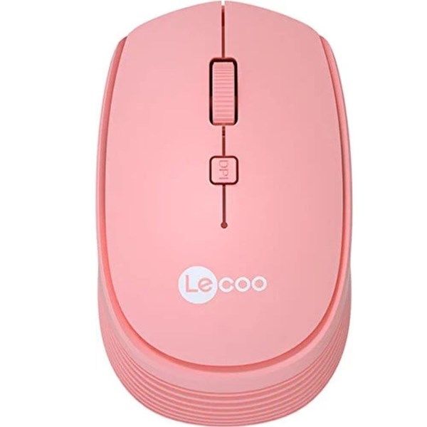 LENOVO LECOO WS202 Kablosuz 1200dpi Optic Pembe Mouse #1
