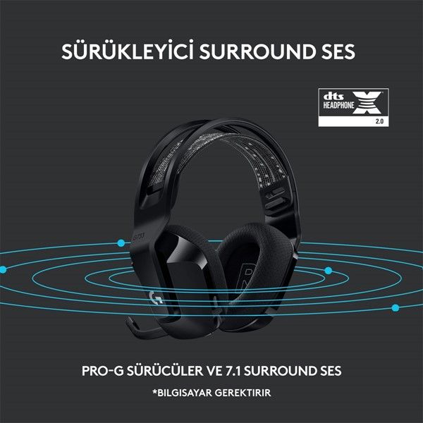Logıtech G G733 Lıghtspeed Kablosuz Rgb Oyuncu Kulaklığı Siyah 981-000864 #2