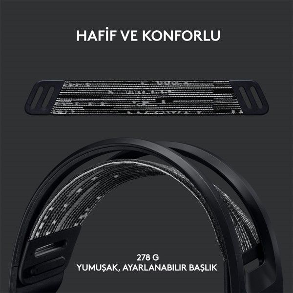 Logıtech G G733 Lıghtspeed Kablosuz Rgb Oyuncu Kulaklığı Siyah 981-000864 #3