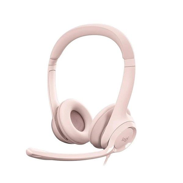 Logıtech H390 Usb Kulaklık Pudra Pembe 981-001281 #1