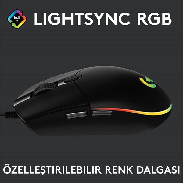 Logitech G G102 Lıghtsync Oyuncu Mouse 910-005823 #4