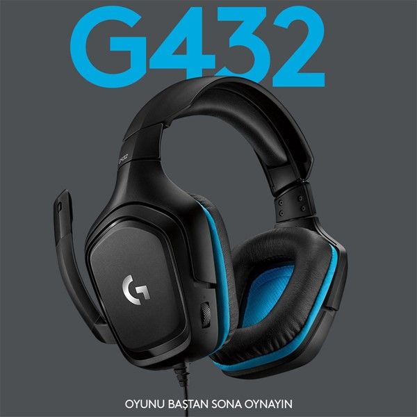 Logitech G G432 7.1 Surround Ses Oyuncu Kulaklığı 981-000770 #2